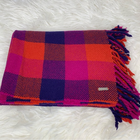 Coach Women’s Plaid Scarf - Picture 3 of 6